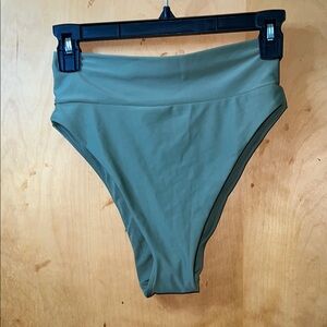 Aerie High-Waisted Green Bikini Bottom